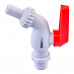 Кран пивной PVC (White+red) Plamix PVI-1/2" (PM0631)