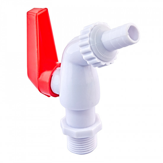 Кран пивной PVC (White+red) Plamix PVI-1/2" (PM0631)