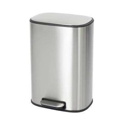 Відро для сміття з плавним закриттям овальне Mixxus Premium Diverse-TC0112 SS Color 12л колір наржа