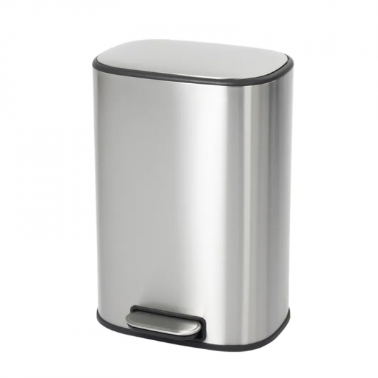 Відро для сміття з плавним закриттям овальне Mixxus Premium Diverse-TC0112 SS Color 12л колір наржа