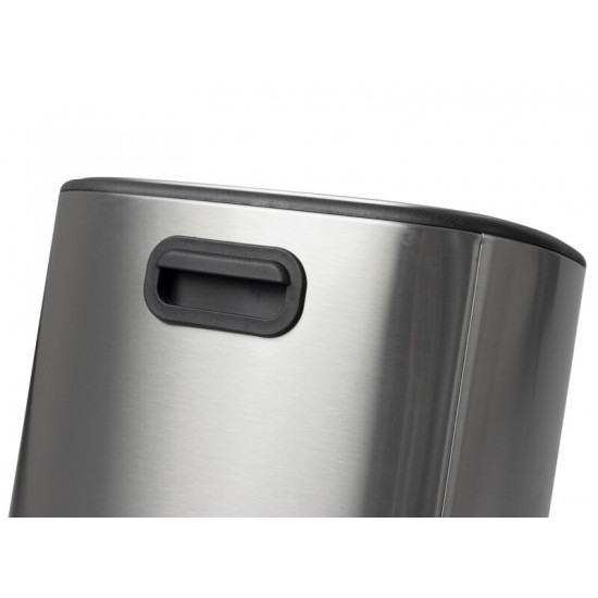 Відро для сміття з плавним закриттям овальне Mixxus Premium Diverse-TC0112 SS Color 12л колір наржа