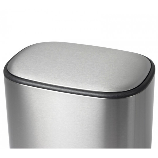 Відро для сміття з плавним закриттям овальне Mixxus Premium Diverse-TC0112 SS Color 12л колір наржа