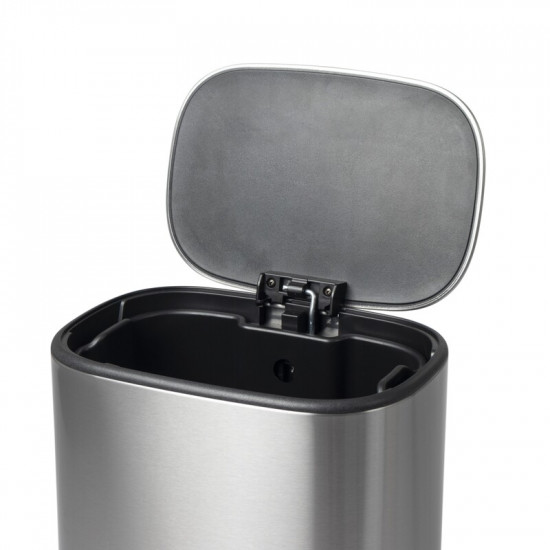 Відро для сміття з плавним закриттям овальне Mixxus Premium Diverse-TC0112 SS Color 12л колір наржа