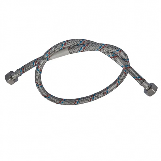 Гнучкий шланг для підключення води гайка 1/2'' - гайка 1/2'' (80 см) Zerix (ZX1553)