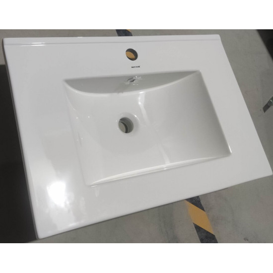 Раковина меблева Mixxus Premium CUBIC-1502 710х460х170mm з отвором під змішувач та переливом (MP649