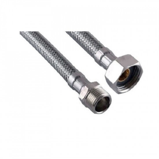 Гибкое подведение Zerix ZHN-02-FM1/2"-030 (нейлоновое оплетение, гайки нерж) (ZX5146)