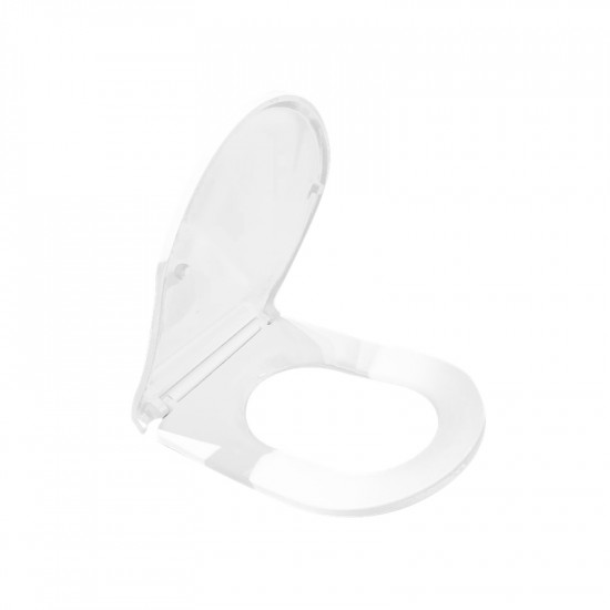 Сидіння-кришка для унітазу Koer AC-0101-SEAT COVER 450х390х80mm дюропласт з мікроліфтом (KR5617)