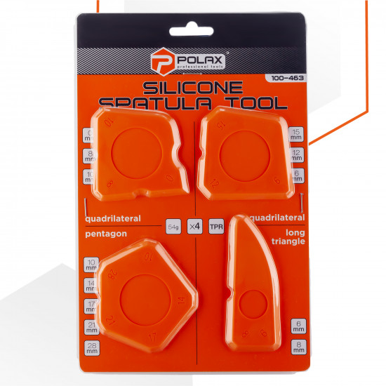 Набір шпателів для силікону Polax 4 шт (100-463)