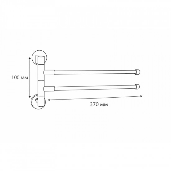 Держатель для полотенец поворотный Haiba HB112 (HB0742)