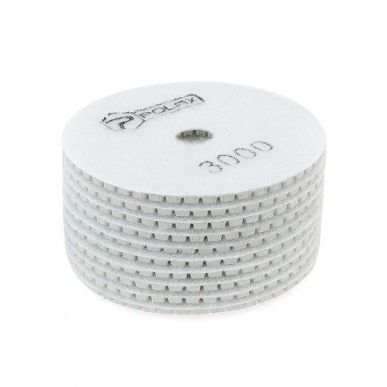 Диск алмазний Polax шліфувальний гнучкий на липучці "Черепашка" 100 мм, P3000 (54-207)