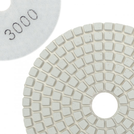 Диск алмазний Polax шліфувальний гнучкий на липучці "Черепашка" 100 мм, P3000 (54-207)