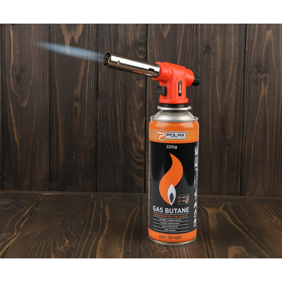 Газовий пальник з металевим соплом та п\'єзопідпалом Polax 1,1 kW, 1300 °C (32-028) Газовий пальник з металевим соплом та п\'єзопідпалом Polax 1,1 kW, 1300 °C (32-028)