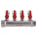Колектор з кульовими кранами і фитингом Koer KR.1126-4 1"x4 ways (KR2840)