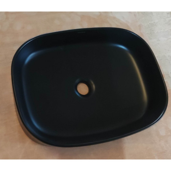 Раковина накладная Mixxus Premium BEVEL-0103 BLACK 510х370х120mm (MP6520)