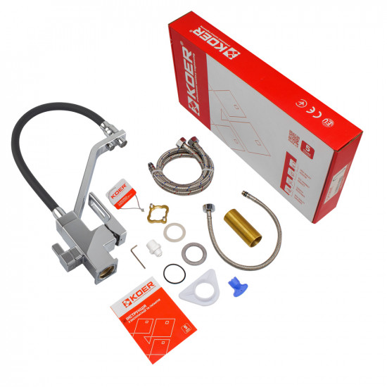 Змішувач для кухні Koer KB-72009-01 з виходом для питної води (KR5006)