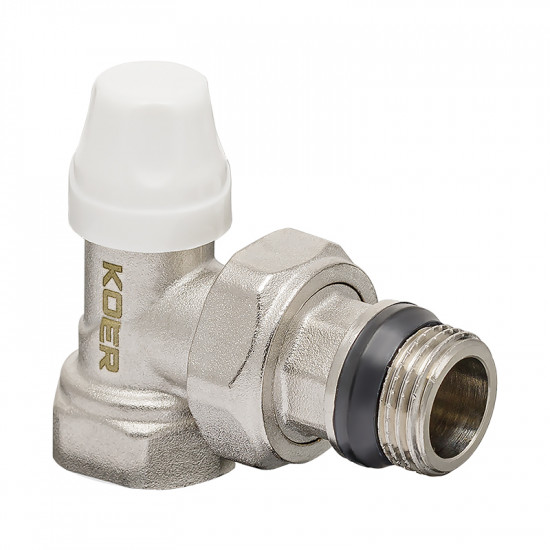 Комплект для підключення радіатора Koer SET-13 - 1/2"x1/2" (осьовий) з термоголовкою ВЗ (KR3176)