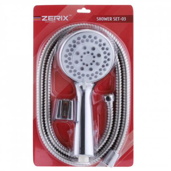 Душовий набір (шланг, лійка, кронштейн) Zerix SHOWER SET-03 (ZX3097)
