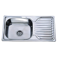 Мойка кухонная Zerix Z7642-08-180E (Satin) (ZX1602)