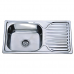 Мийка кухонна Zerix Z7642-08-180E (Satin) (ZX1602)
