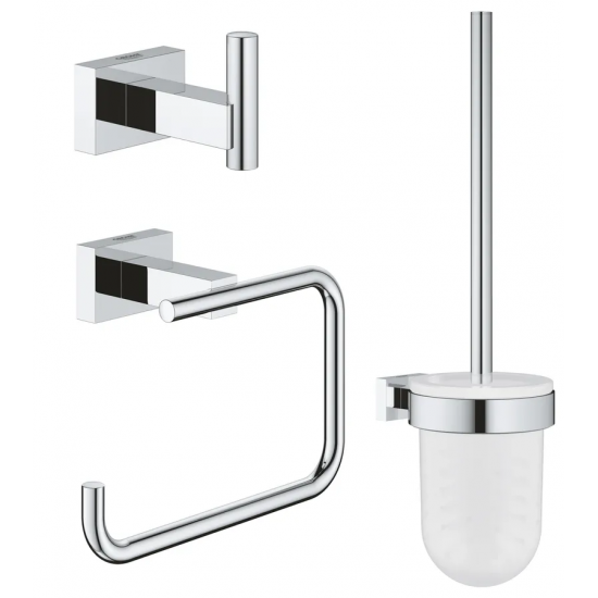 Набір аксесуарів 3 в 1 Grohe Essentials Cube New (40757001)