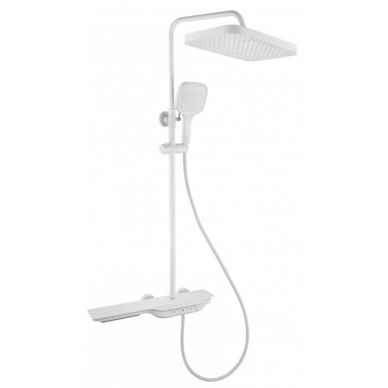 Душова колона з термостатичним змішувачем Mixxus Premium SPACE-009-J White, 3 режими (MI6543)