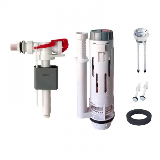 Комплект арматури Koer KT-0303-1/2" спускна та наповнювальна з боковим підключенням, 1/2" (KR5340)