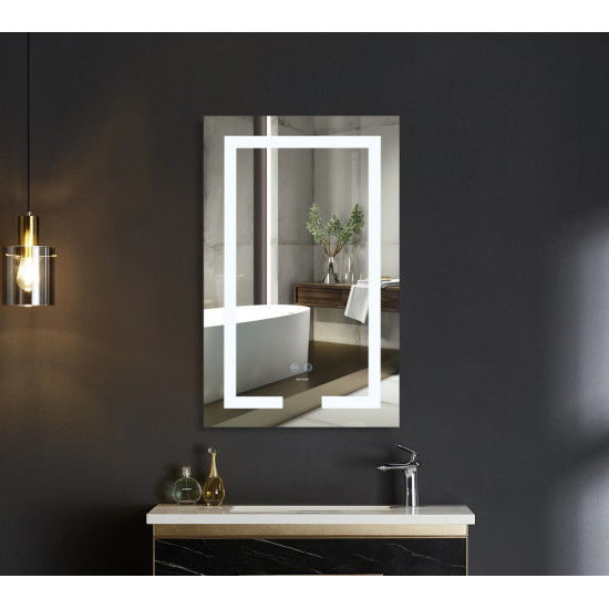 Дзеркало Mixxus HARD MR07-50x80 з LED Touch, Anti-fog, димером, регулюванням яскравості (MX9992)