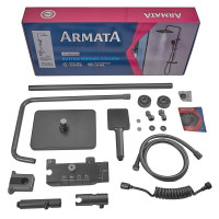 Душевая колонна Armata BCS-009-J Graphite с смесителем с кнопочным переключателем, 4 режима (CH6509)