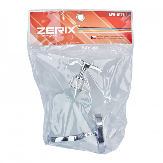 Дозатор для жидкого мыла настенный (стекло) Zerix AFB-0127 (ZX5062)