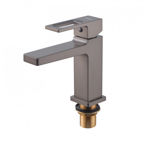 Змішувач для умивальника Haiba Kant 001 Graphite (Колір графіт) (HB9664)