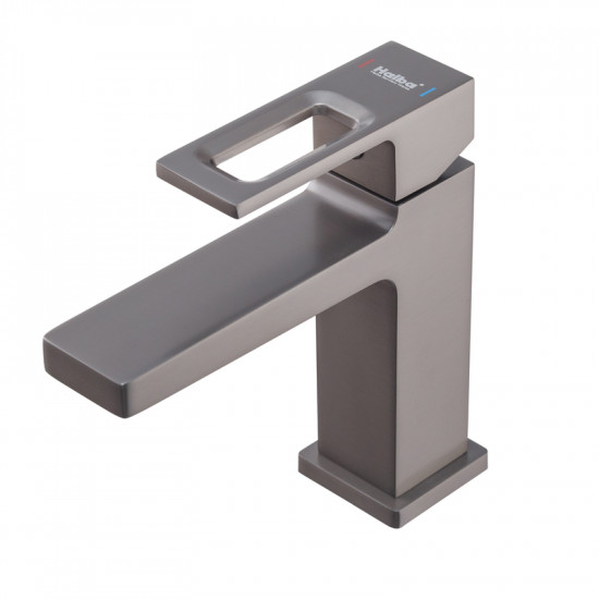 Змішувач для умивальника Haiba Kant 001 Graphite (Колір графіт) (HB9664)