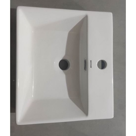 Раковина підвісна Mixxus Premium QUADRO-0205 410х360х130mm з отвором під змішувач та переливом (MP6