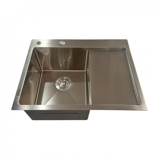 Мийка з нержавіючої сталі Mixxus MH6350L Nano-Silver (3.0/0.8) колір нержавійка (MI7044)