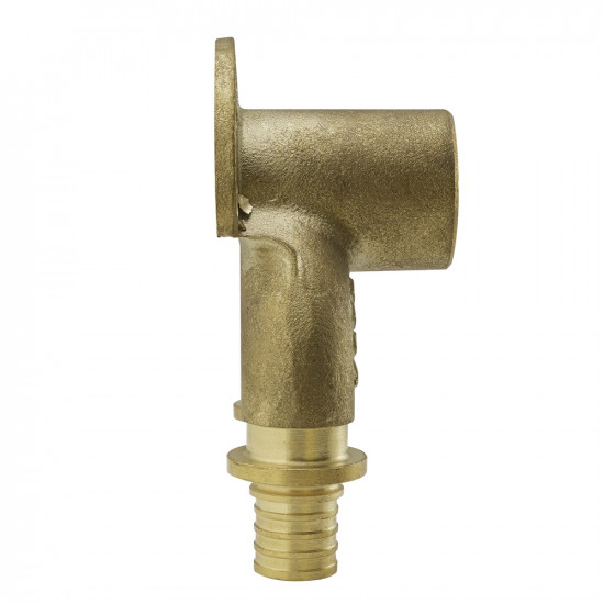 Уголок настенный с сквозным проходом и ВР Koer KA.LW20-06F-20 - 20(2.8mm) x 1/2"F x 20(2.8mm) (KR4883)