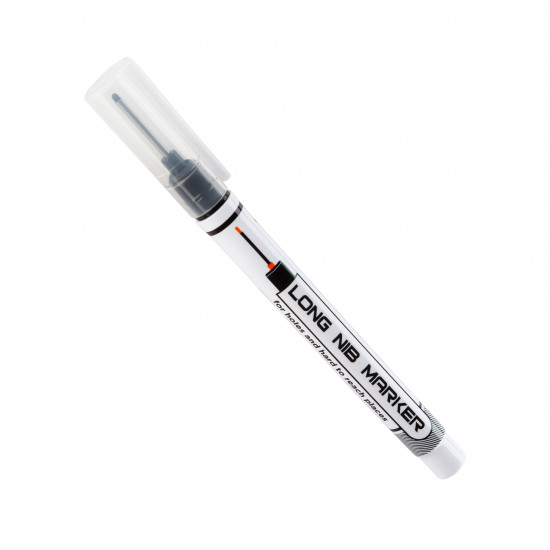 Маркер будівельний Polax для глибоких отворів чорний, 20мм,  0,7-1мм (49-005)