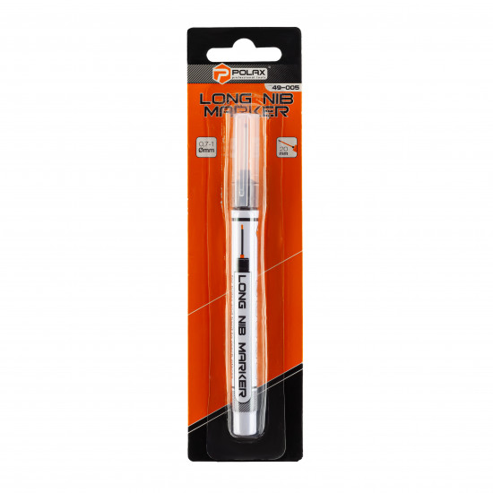 Маркер будівельний Polax для глибоких отворів чорний, 20мм,  0,7-1мм (49-005)