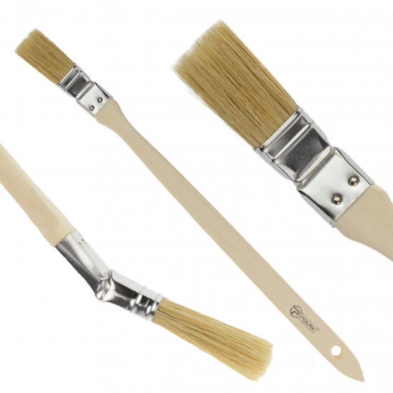 Пензель радіаторний Polax 1" тип "Стандарт" змішаний ворс, дерев'яна ручка (13-001) Пензель радіаторний Polax 1" тип "Стандарт" змішаний ворс, дерев'яна ручка (13-001)