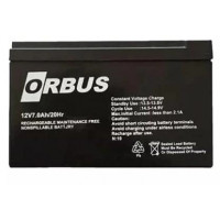 Акумуляторна батарея ORBUS ORB1270 AGM 12V 7Ah (150x65x90) 2.0 kg Q10/450