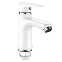 Смеситель для умывальника Mixxus Elvis 001 (NUT) WHITE (без подведения) (MI6583)