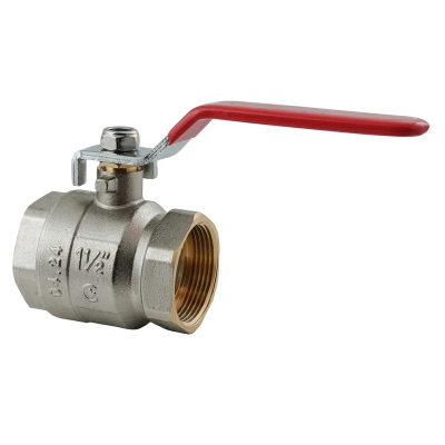 Кран кульовий Nolf classic NFC.611-40-1 1/2" FF ГГВ, ручка "важіль" червона (NF3148)