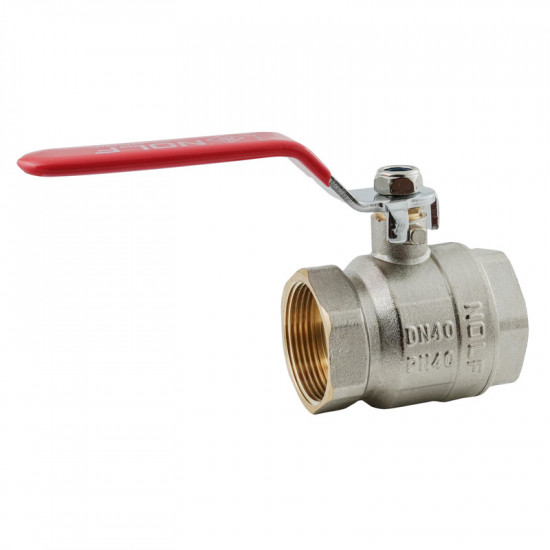 Кран кульовий Nolf classic NFC.611-40-1 1/2" FF ГГВ, ручка "важіль" червона (NF3148)