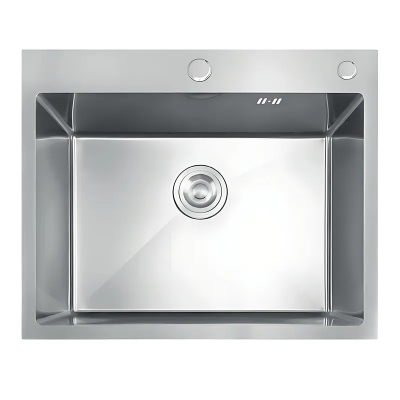 Мийка з нержавіючої сталі MIXXUS MH5843 DECOR NANO-SILVER (3.0/0.8) колір нержавійка (MI7041)