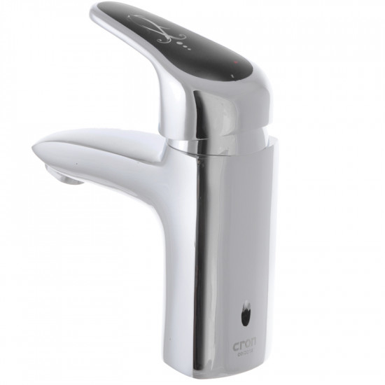 Змішувач для умивальника Cron Magic 001 (чорна ручка) (CR0103) Змішувач для умивальника Cron Magic 001 (чорна ручка) (CR0103)