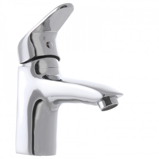 Змішувач для умивальника Cron Magic 001 (чорна ручка) (CR0103) Змішувач для умивальника Cron Magic 001 (чорна ручка) (CR0103)