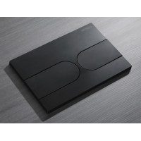 Панель смыва Koer KT-0604-05 240x160x10mm пластиковая, кнопка закругленная (KR5324)