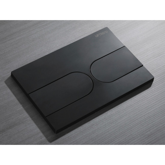 Панель змиву Koer KT-0604-05 240x160x10mm пластикова, кнопка закруглена (KR5324)