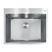 Мийка з нержавіючої сталі MIXXUS MH6050 DECOR NANO-SILVER (3.0/0.8) колір нержавійка (MI7043)