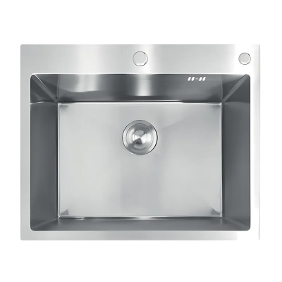 Мийка з нержавіючої сталі MIXXUS MH6050 DECOR NANO-SILVER (3.0/0.8) колір нержавійка (MI7043)