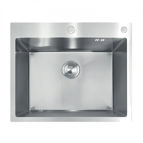 Мийка з нержавіючої сталі MIXXUS MH6050 DECOR NANO-SILVER (3.0/0.8) колір нержавійка (MI7043)