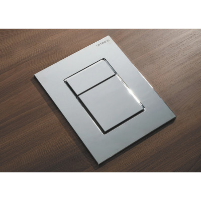 Панель змиву пластикова Koer KT-0607-01 157x198x3mm, кнопка квадратна (KR5344)